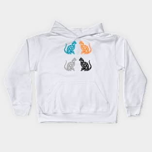 Geometric Cats Kids Hoodie